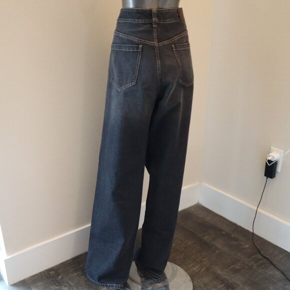 Brunello Cucinelli Monili Tab Jeans Black Denim Relaxed Size 12 New Tag $1,895 - Picture 9 of 16